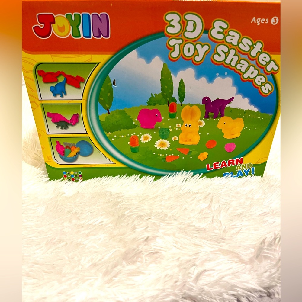12Pcs Clay Dough Doh and 3D Dinosaur Prefilled Easter Eggs
